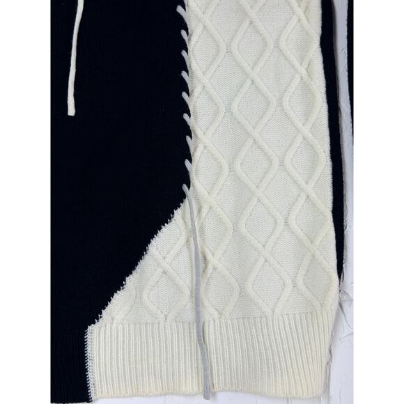 Ralph Lauren Polo Patchwork Cable Knit Sweater Wool Cotton Blend Sz L Pre-Owned - Picture 4 of 5